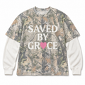 Saved by Grace Camo Double-Sleeve Tee